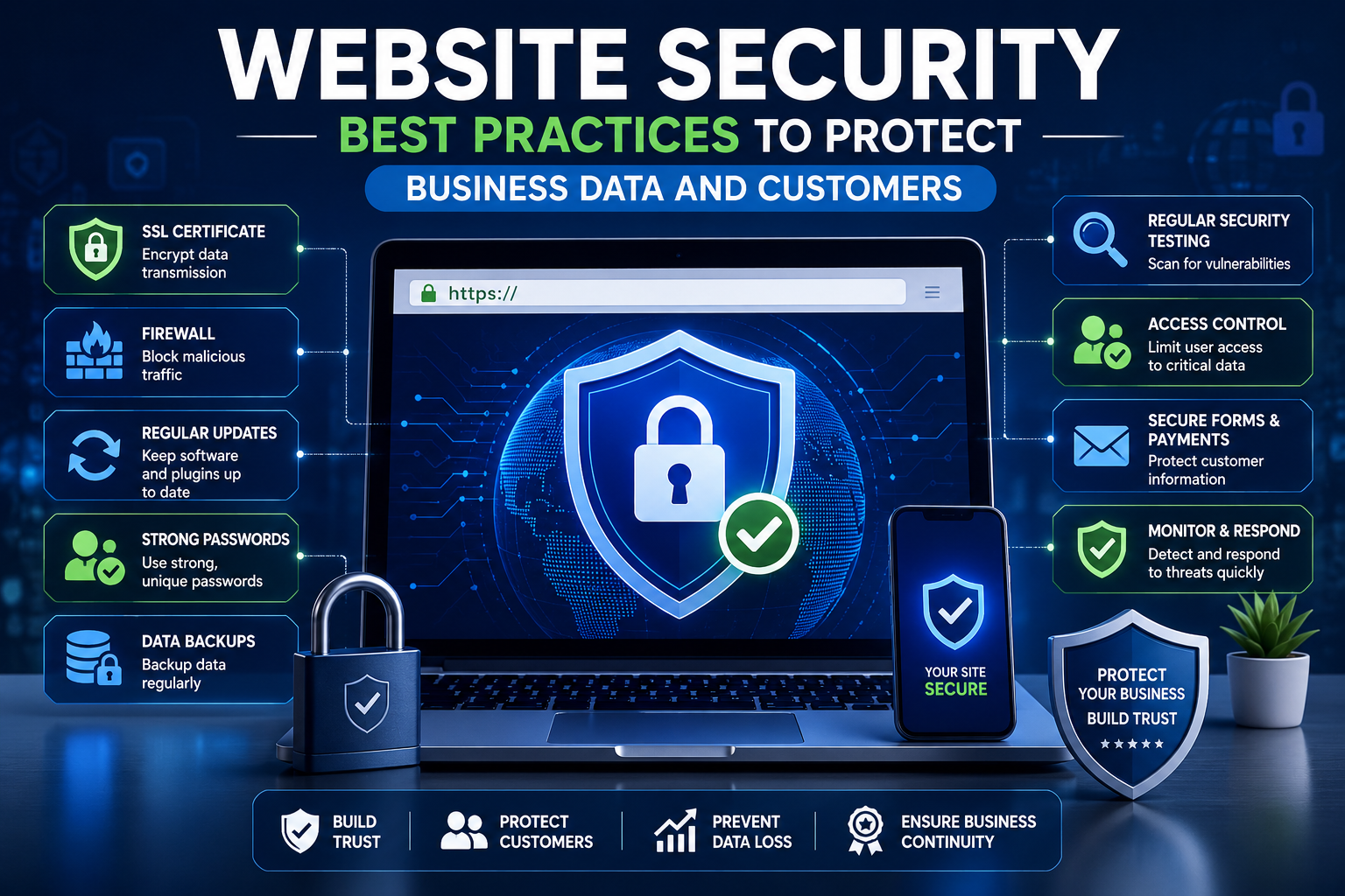 Website Security Best Practices to Protect Business Data and Customers